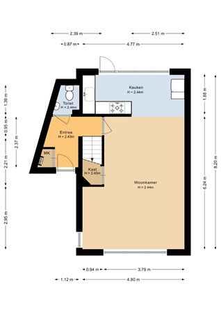 Floorplan - Carel Willinkplein 13, 4703 HD Roosendaal